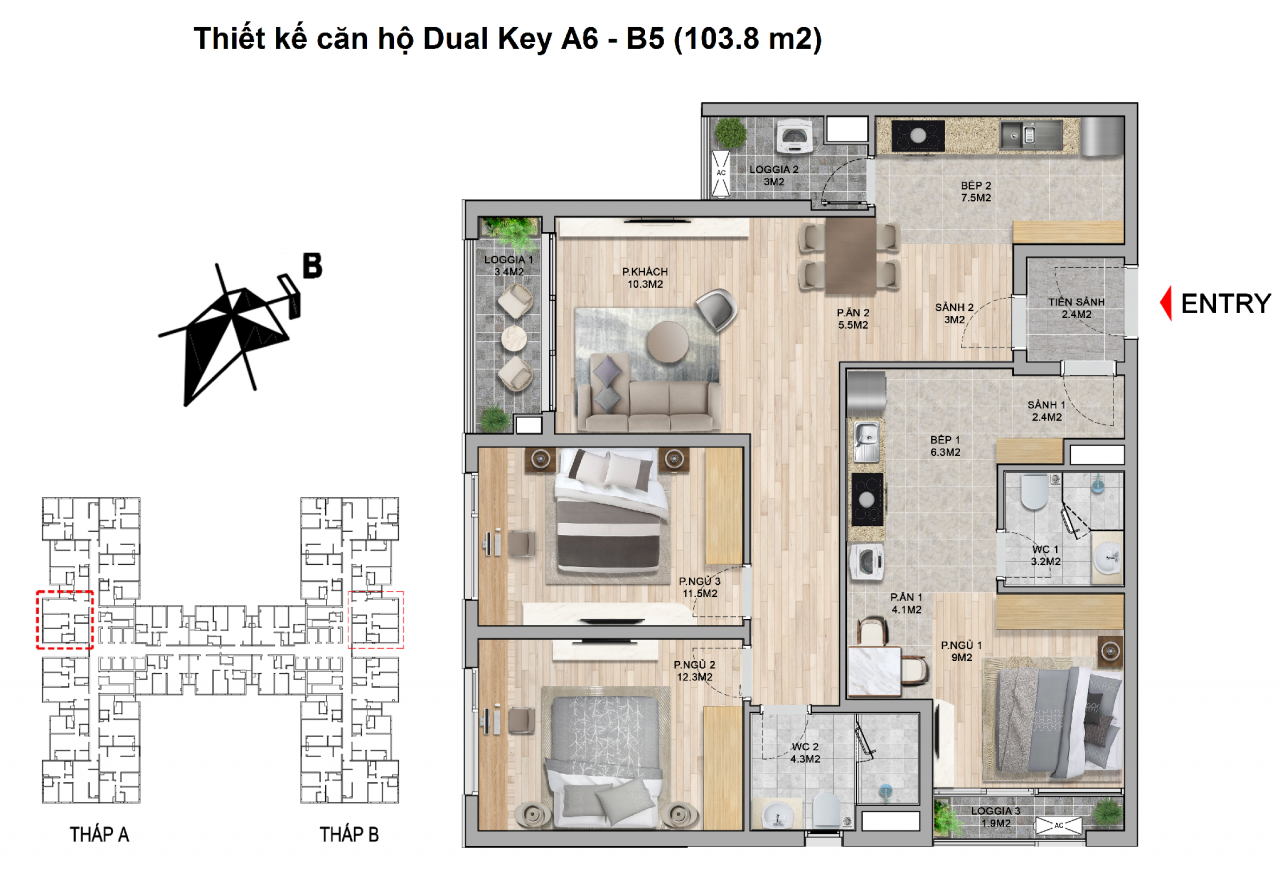 can-ho-dual-key-A6-B5-the-zei-my-dinh-103.8m2